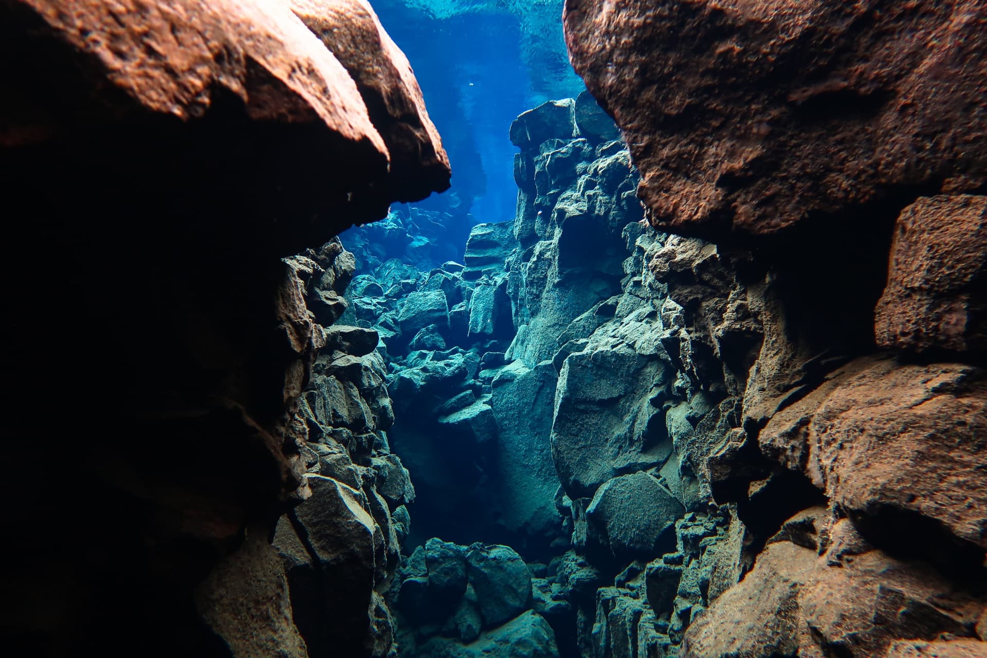 Diving into the crystalline waters of Silfra Fissure in Iceland